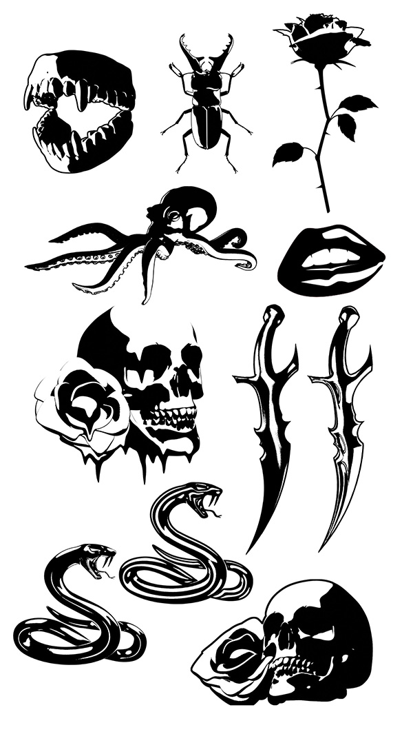 tattoo flash blackwork annecy cristoeuf